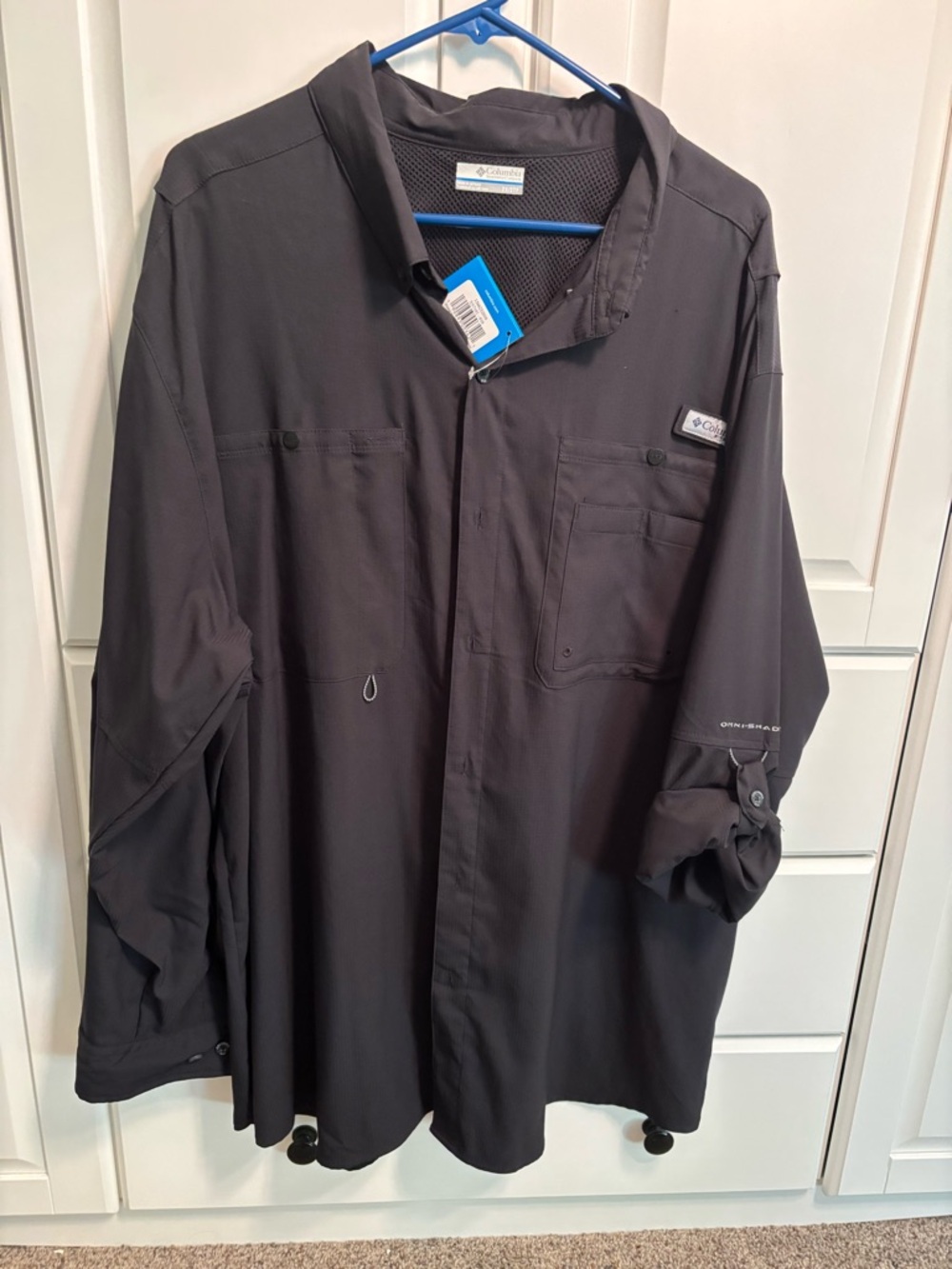 Columbia Men’s Black Lightweight Omni-Shade Shirt Jacket